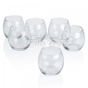Clear Glass Hurricane Votive Candle  Holders Set of 36   